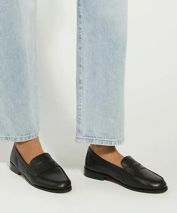 Dune London Loafers Women Ginelli Black Penny Loafer Black