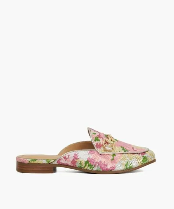 Dune London Loafers Women Glairing Pink Branded Snaffle Trim Backless Loafers Multi Fabric Dune London Loafers Women Glairing Pink Branded Snaffle Trim Backless Loafers Multi Fabric