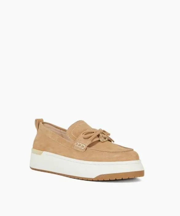 Dune London Loafers Women Glide Sand Flatform Casual Loafer Neutral
