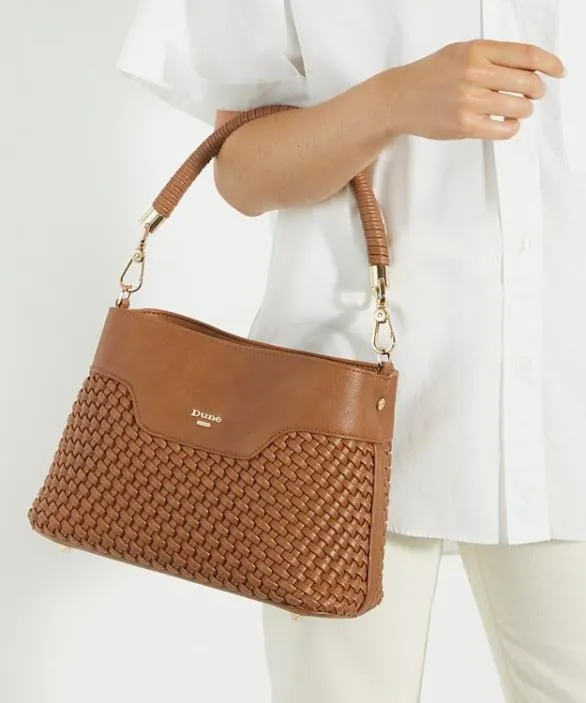 Dune London Shoulder Bags Women Dinidelphie Tan Top Handle Shoulder Bag Brown