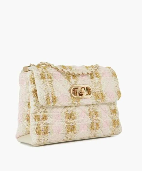 Dune London Shoulder Bags Women Regent Pink Boucle Chain Handle Shoulder Bag Pink