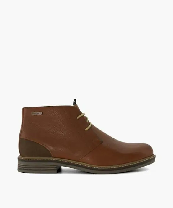 Dune London Smart Boots Men Readhead Tan Round Toe Chukka Boots Brown