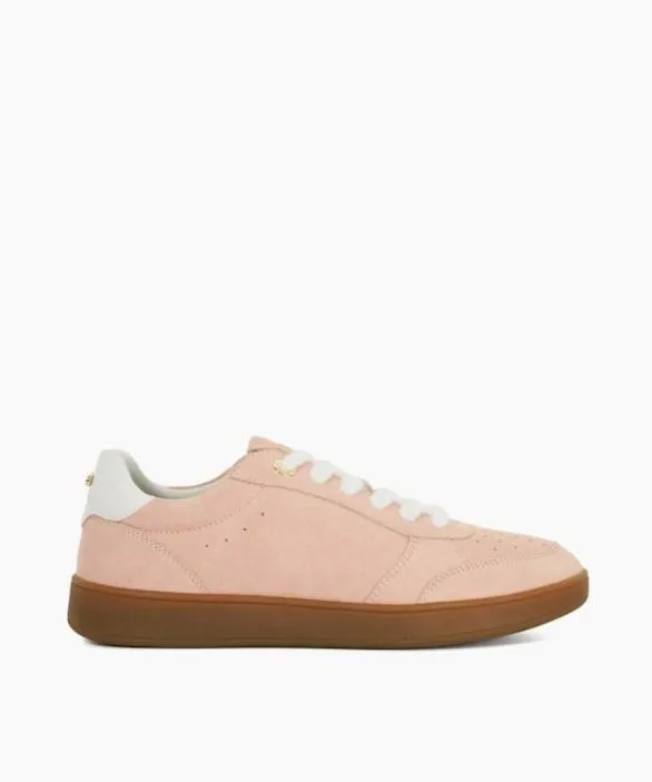 Dune London Trainers Women Electrolite Coral Suede LaceUp Trainers Pink