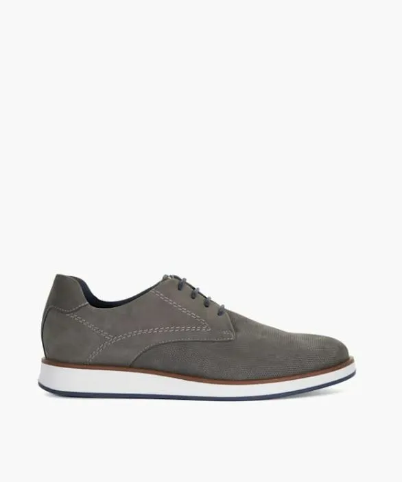 Dune London Wide Fit Shoes Men Beko Grey Wide Fit Lace Up Shoes Grey