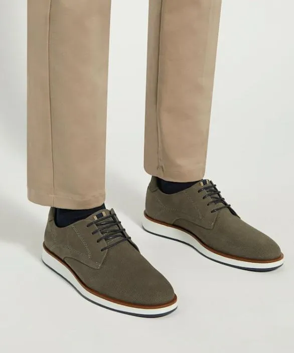 Dune London Wide Fit Shoes Men Beko Grey Wide Fit Lace Up Shoes Grey