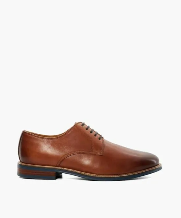 Dune London Wide Fit Shoes Men Stanleyy Tan Natural Wood Sole Gibson Shoes Brown Dune London Wide Fit Shoes Men Stanleyy Tan Natural Wood Sole Gibson Shoes Brown