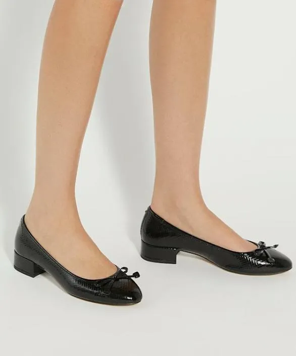 Dune London Wide Fit Shoes Women Admirably Black Wide Fit Low Heel Ballet Flats Black