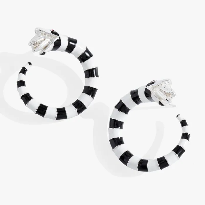 Earrings Women Alex And Ani Beetlejuice Hoop Earring Silver