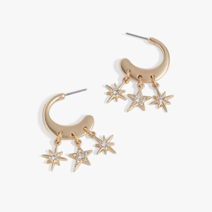 Earrings Women Alex And Ani Star Multicharm Hoop Earrings Antique Gold