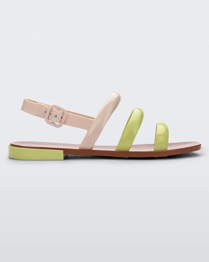 Essential Wave Brownyellow Women Melissa Sandals