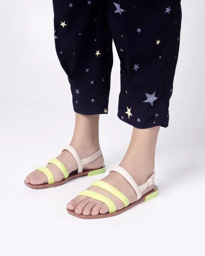 Essential Wave Brownyellow Women Melissa Sandals