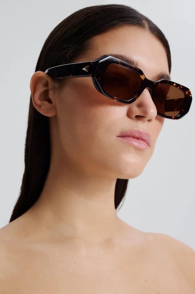 Eyewear Women ST BOLD RECTANGLE SUNGLASSES TORTSHELL Scanlan Theodore