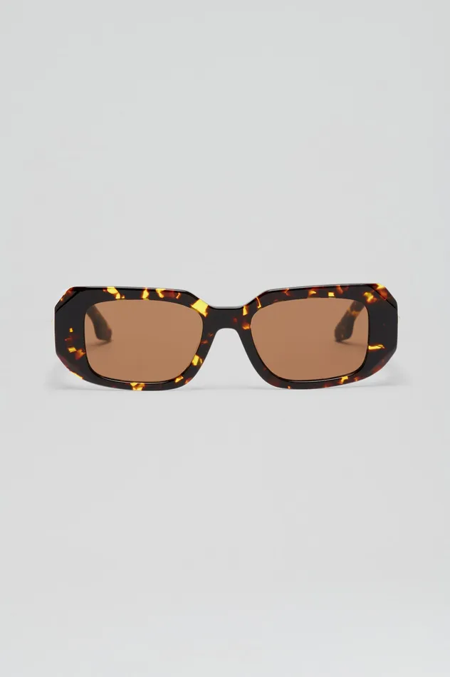 Eyewear Women ST BOLD RECTANGLE SUNGLASSES TORTSHELL Scanlan Theodore