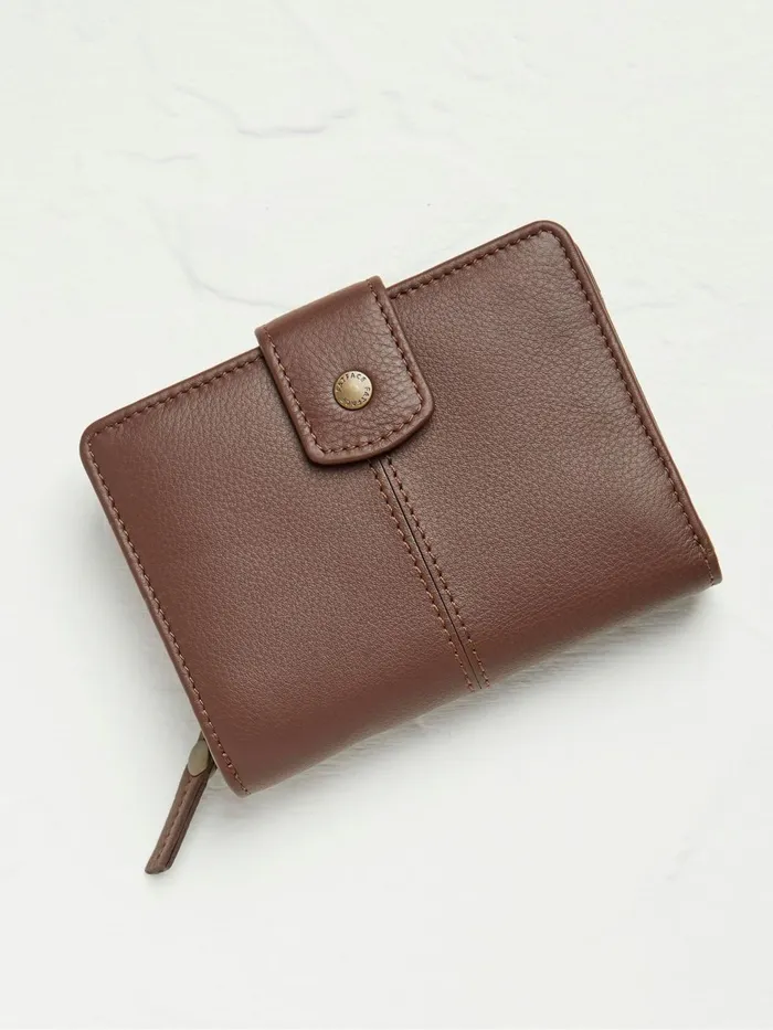 Fat Face Bags and Purses Etta Brown Leather Zip Purse 8211 Women