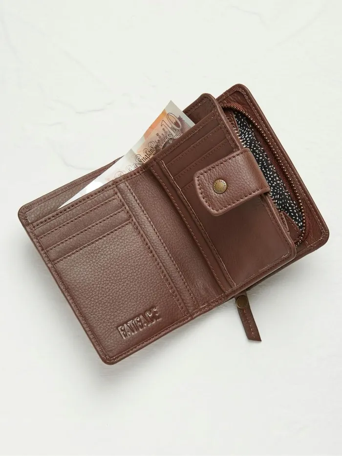 Fat Face Bags and Purses Etta Brown Leather Zip Purse 8211 Women