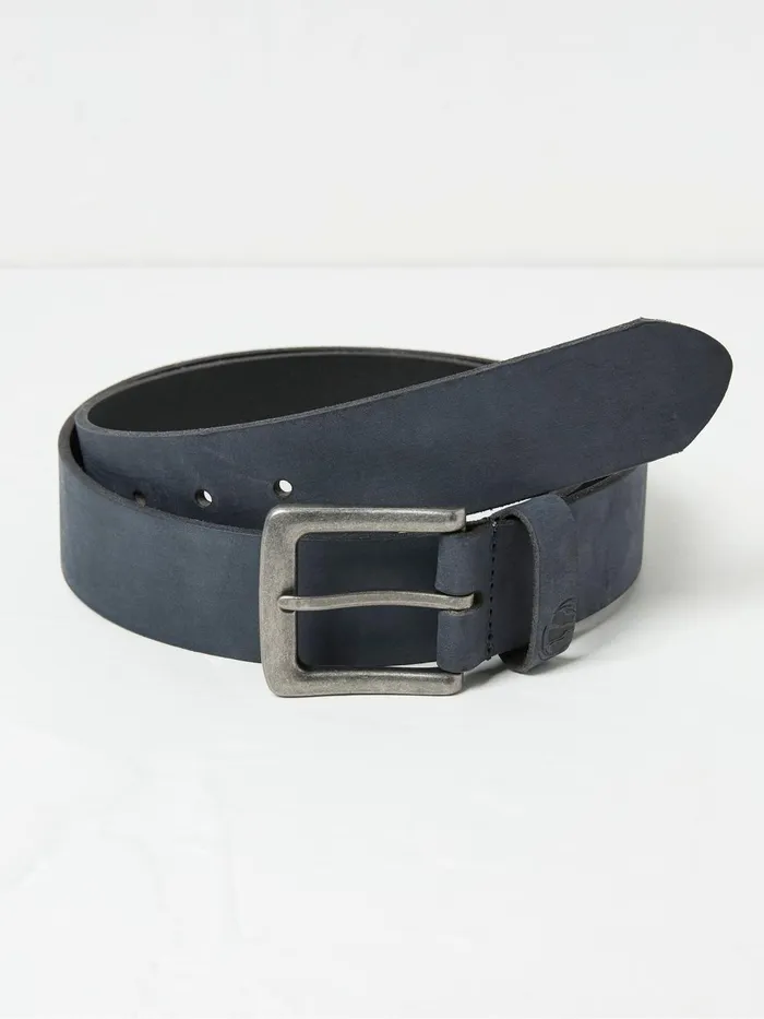 Fat Face Belts Blue Nubuck Leather Belt 8211 Men