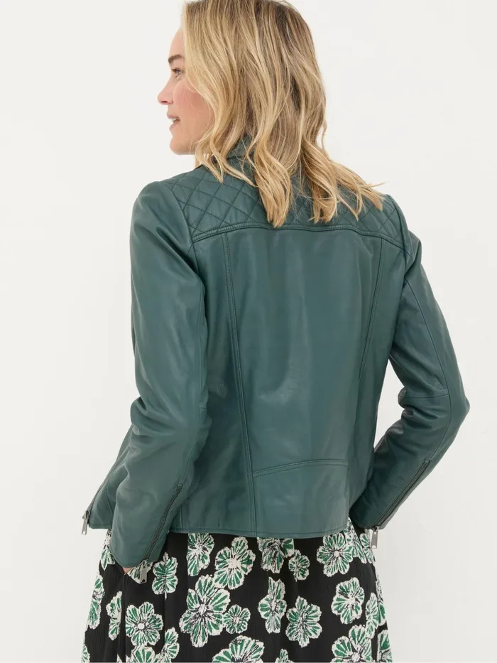 Fat Face Coats and Jackets Bethany Green Quilted Biker Jacket 8211 Women