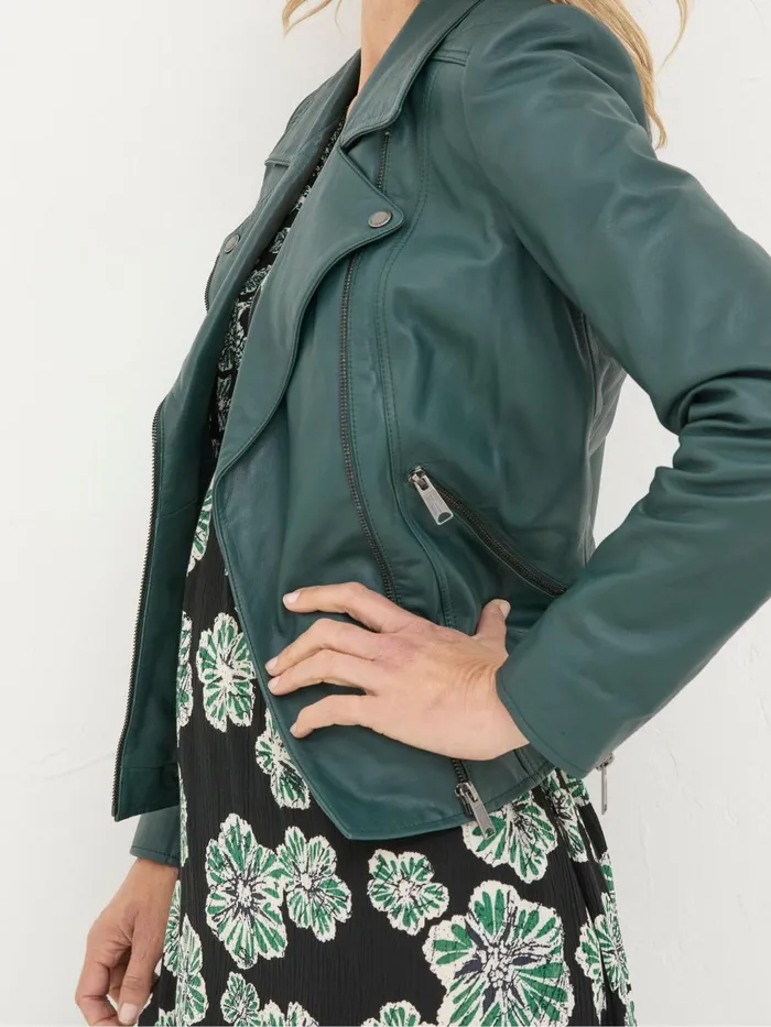 Fat Face Coats and Jackets Bethany Green Quilted Biker Jacket 8211 Women