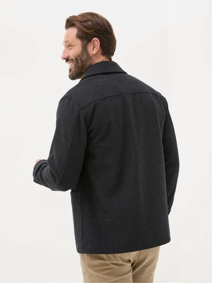 Fat Face Coats and Jackets Dark Grey Wool Check Worker Jacket 8211 Men