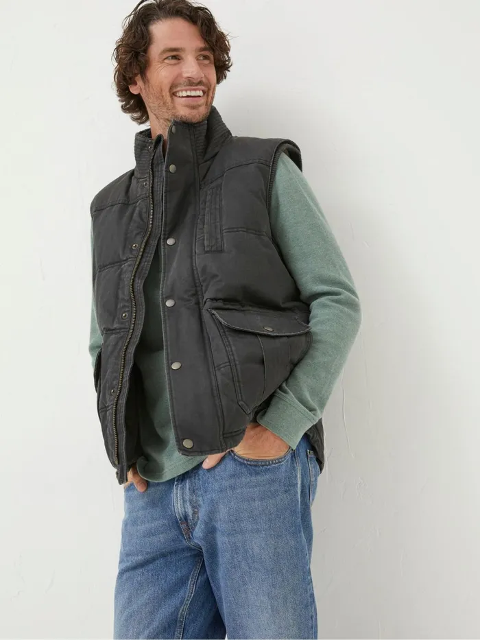 Fat Face Coats and Jackets Grey Paignton Gilet 8211 Men