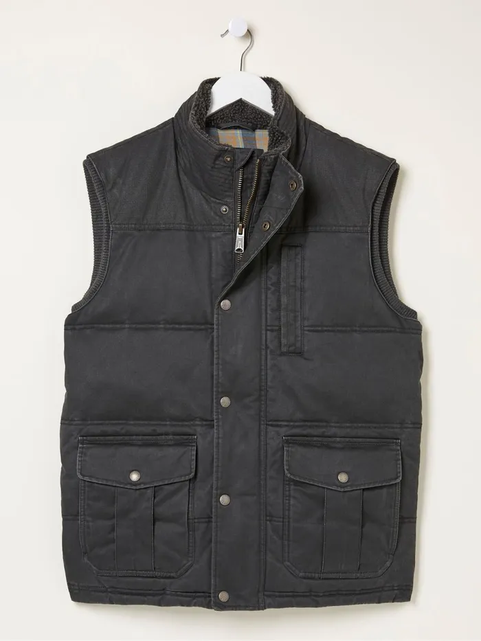 Fat Face Coats and Jackets Grey Paignton Gilet 8211 Men