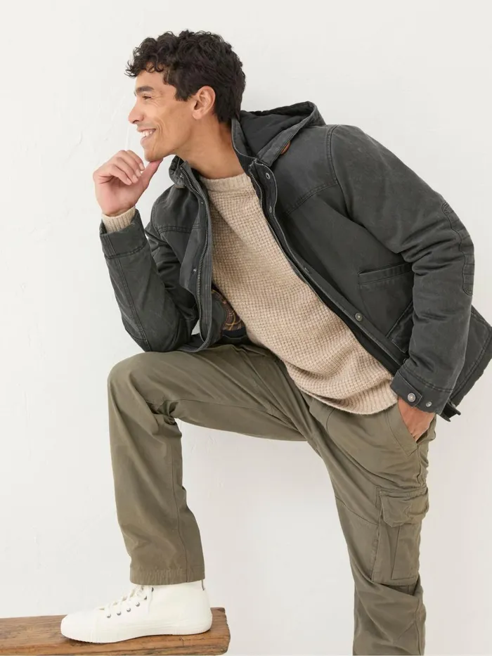 Fat Face Coats and Jackets Hadley Dark Grey Waterproof Hooded Jacket 8211 Men Fat Face Coats and Jackets Hadley Dark Grey Waterproof Hooded Jacket 8211 Men