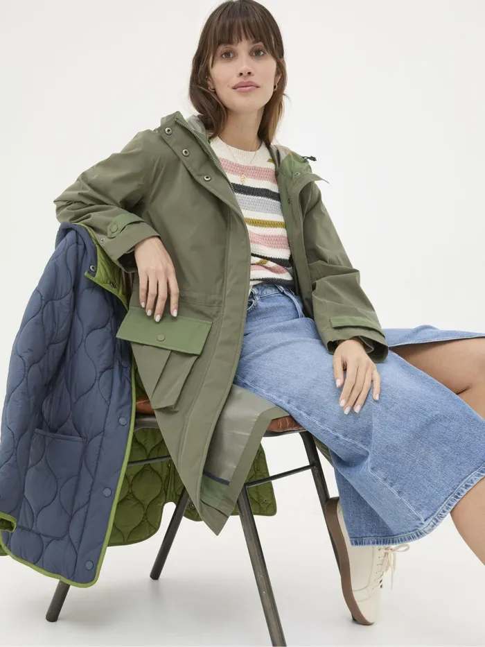 Fat Face Coats and Jackets Mira Green Multiway Parka 8211 Women