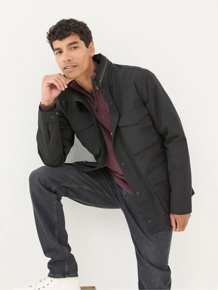 Fat Face Coats and Jackets Truro Black Waterproof Jacket 8211 Men