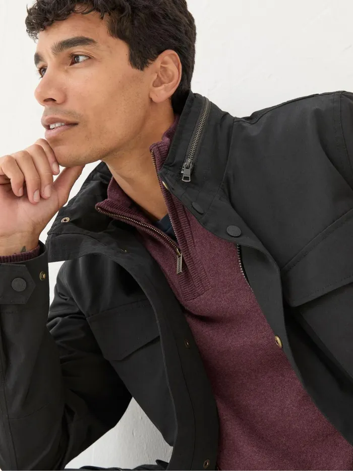Fat Face Coats and Jackets Truro Black Waterproof Jacket 8211 Men