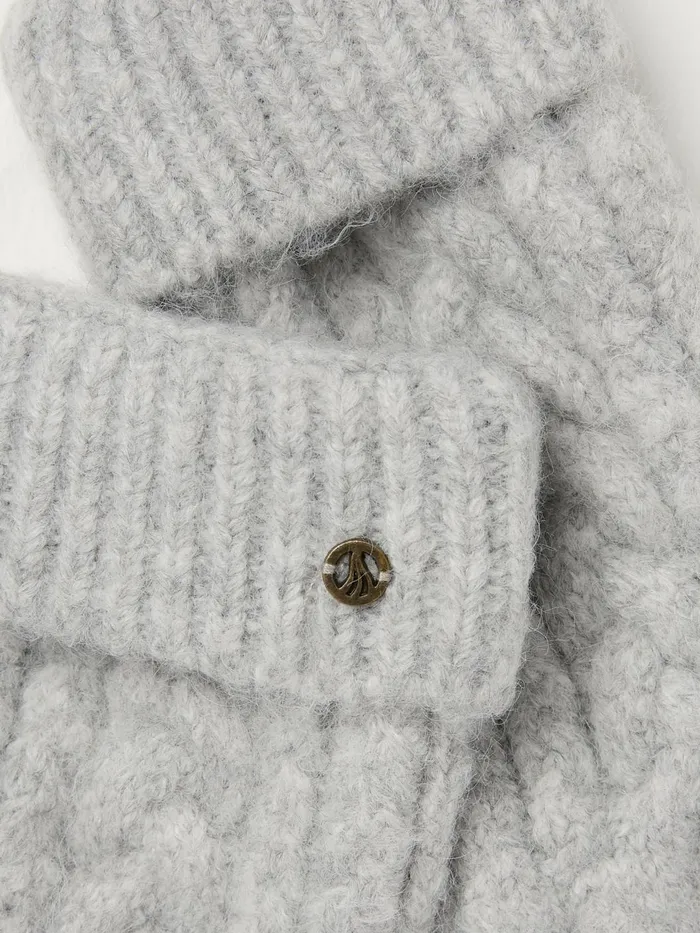 Fat Face Gloves Grey Cable Knit Gloves 8211 Women Fat Face Gloves Grey Cable Knit Gloves 8211 Women
