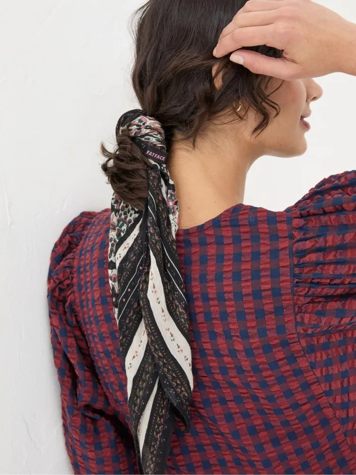 Fat Face Hair Accessories Black Paisley Hair Scarf 8211 Women