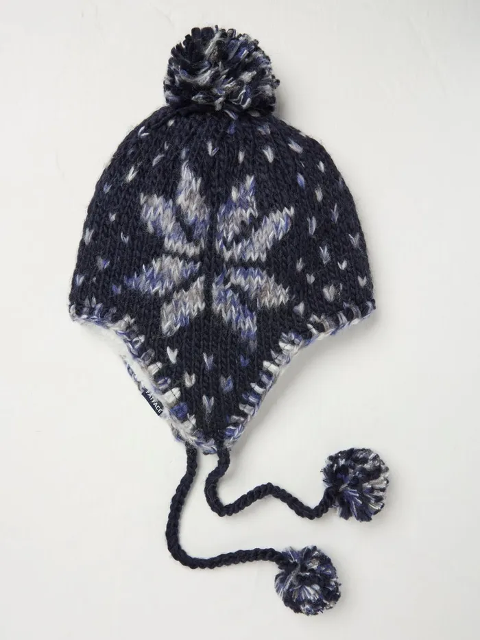 Fat Face Hats Navy Snowflake Trapper Hat 8211 Women