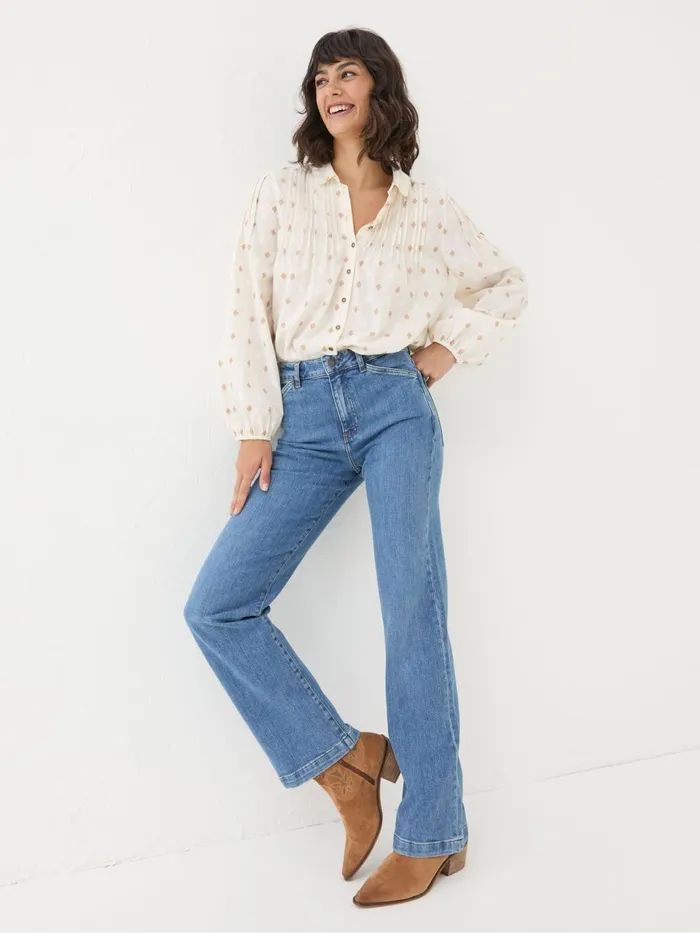 Fat Face Jeans Elise Denim Vintage Wide Leg Jeans 8211 Women