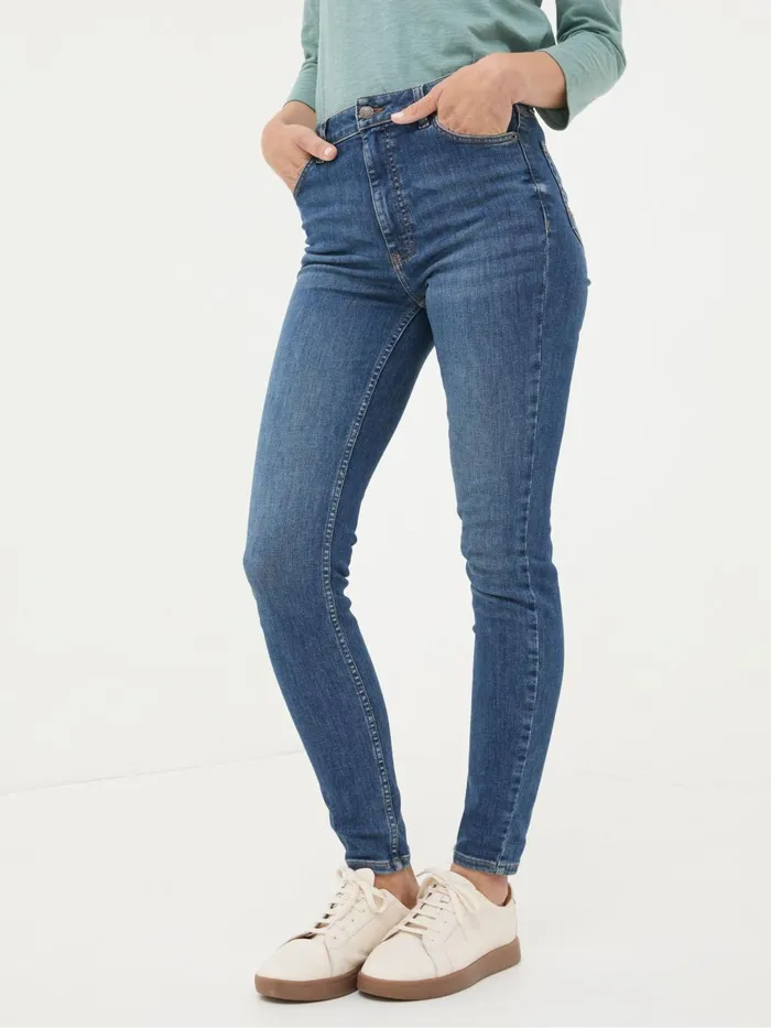Fat Face Jeans Harlow Dark Vintage Blue Highwaist Skinny Jeans 8211 Women
