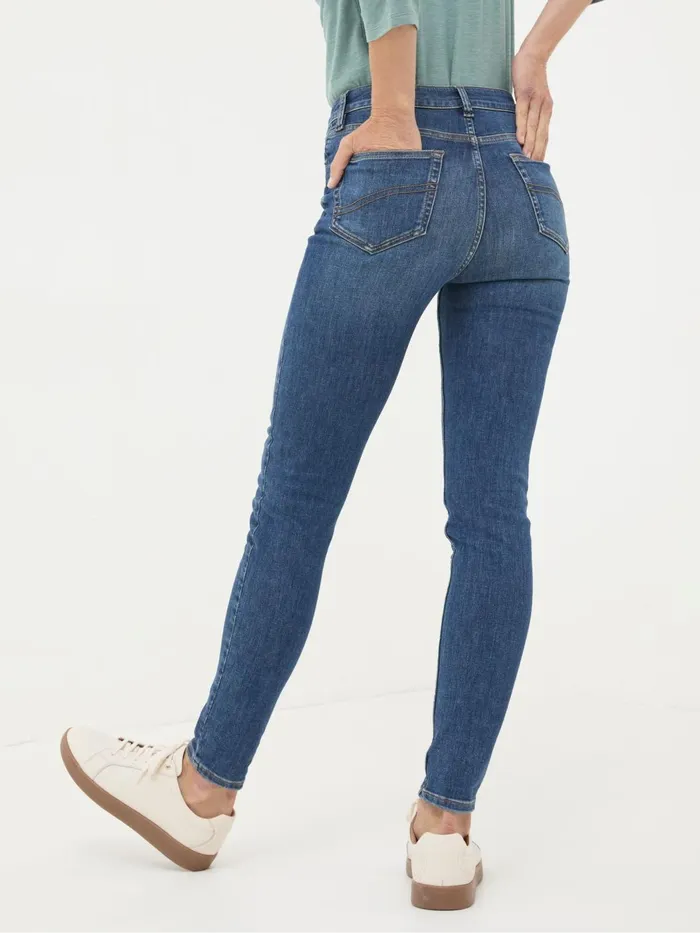Fat Face Jeans Harlow Dark Vintage Blue Highwaist Skinny Jeans 8211 Women