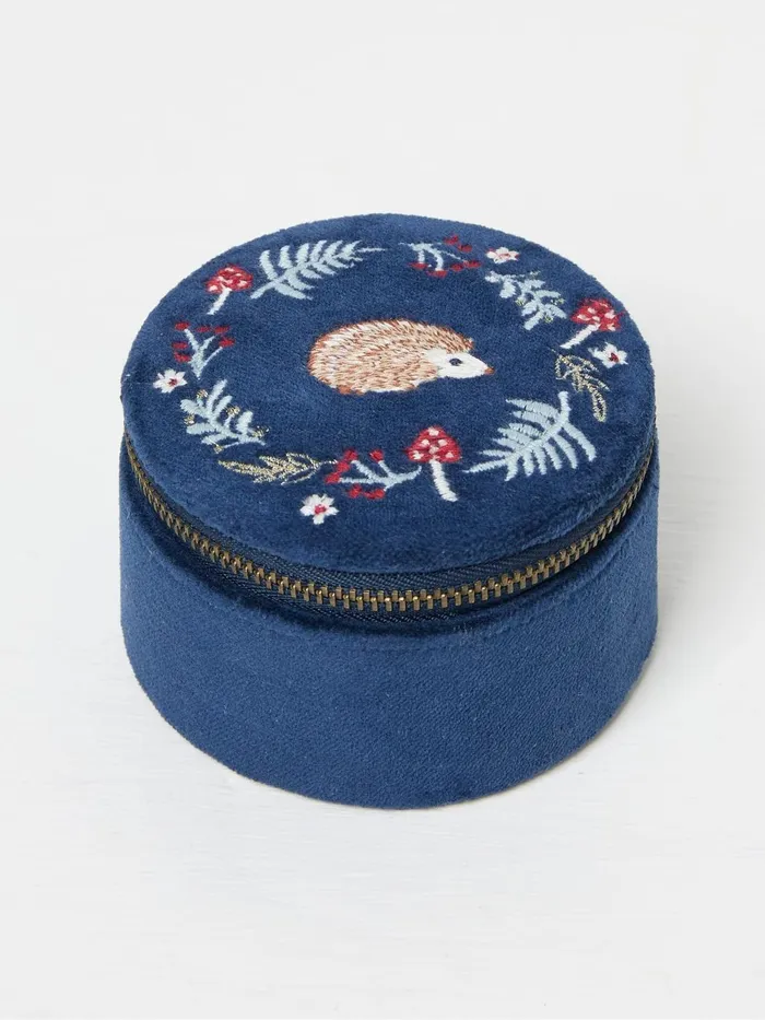 Fat Face Jewellery Blue Hedgehog Travel Jewellery Box 8211 Women