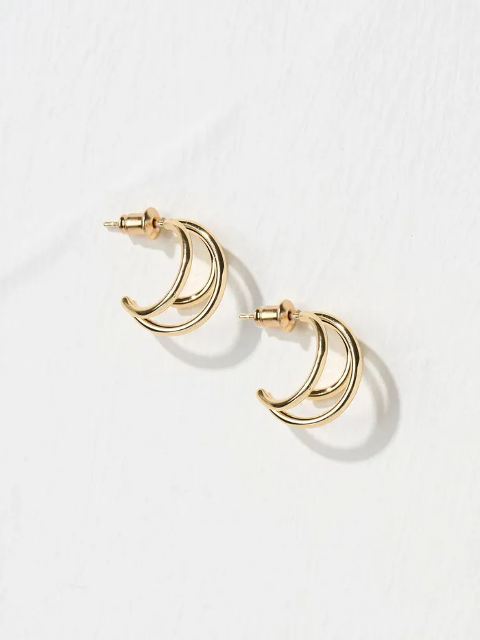 Fat Face Jewellery Gold Tone 3 Strand Earrings 8211 Women