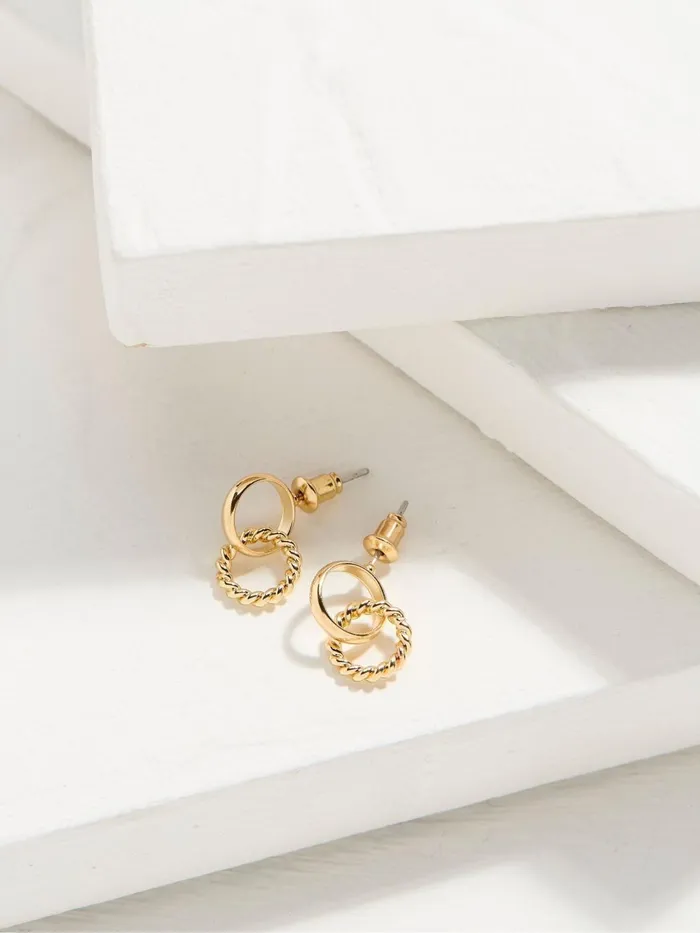 Fat Face Jewellery Gold Tone Chain Drop Earrings 8211 Women