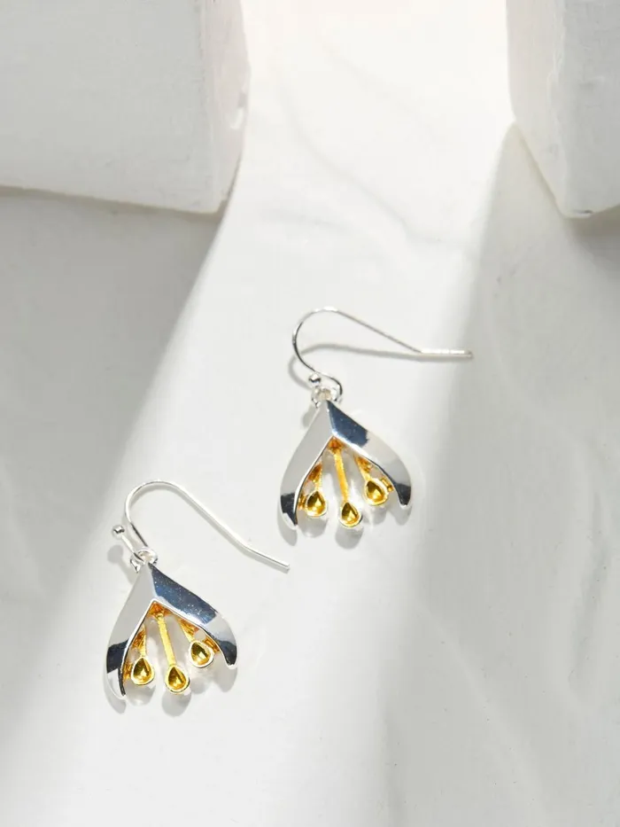 Fat Face Jewellery Silver Tone Tulip Drop Earring 8211 Women