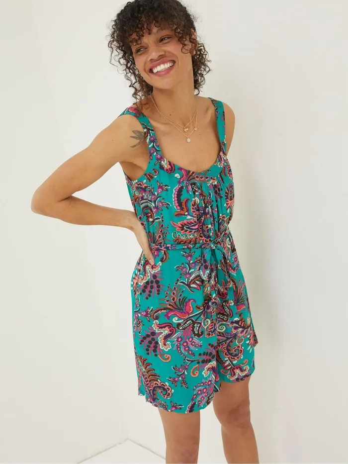 Fat Face Jumpsuits and Playsuits Green Annie Festival Floral Playsuit 8211 Women