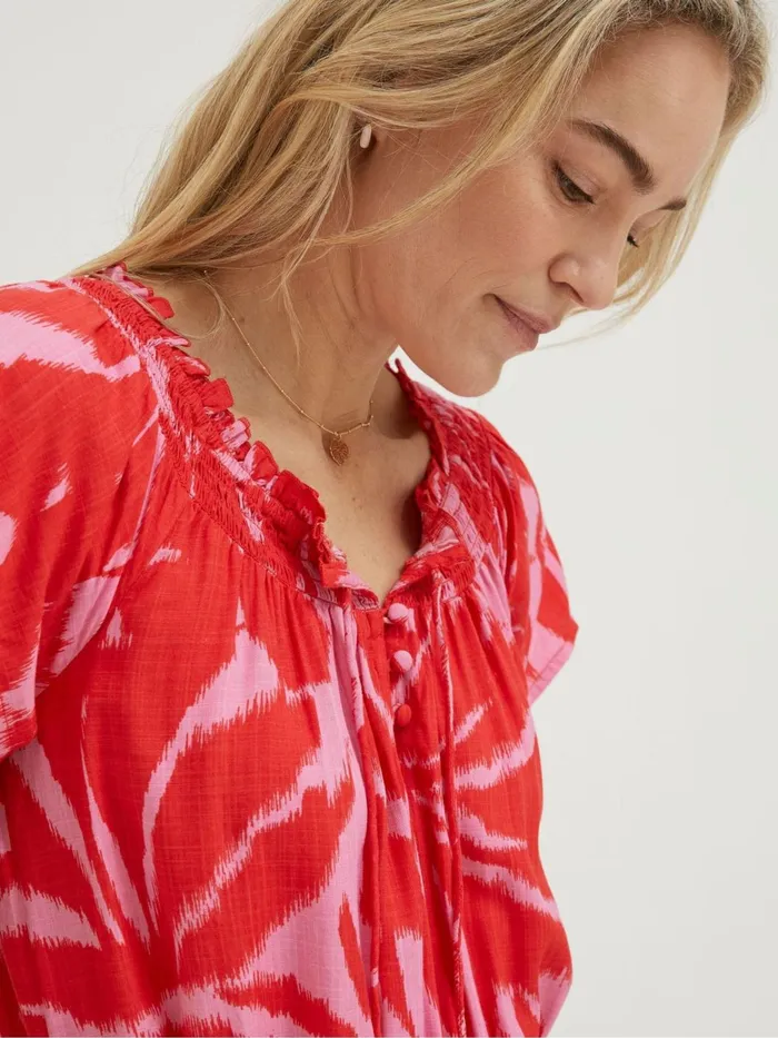 Fat Face Jumpsuits and Playsuits Red Palmer Leaves Playsuit 8211 Women
