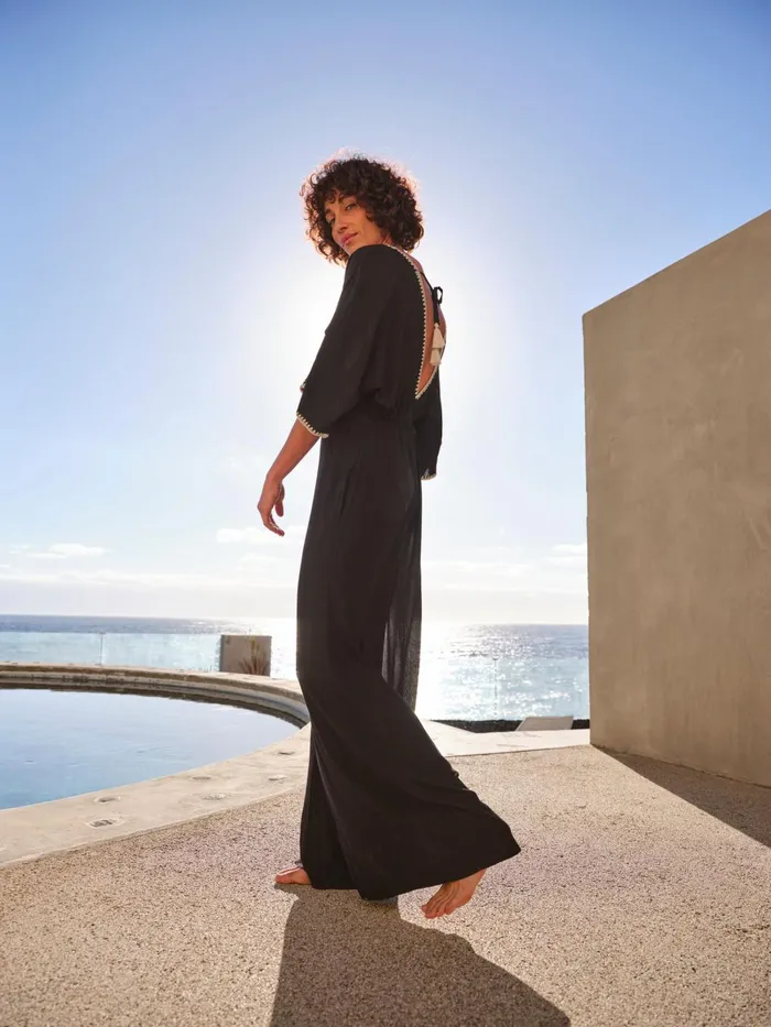 Fat Face Jumpsuits and Playsuits Selene Black Beach Jumpsuit 8211 Women