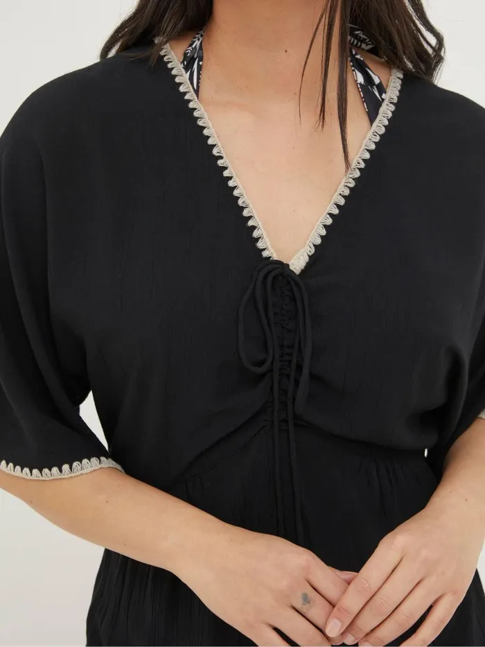 Fat Face Jumpsuits and Playsuits Selene Black Beach Jumpsuit 8211 Women