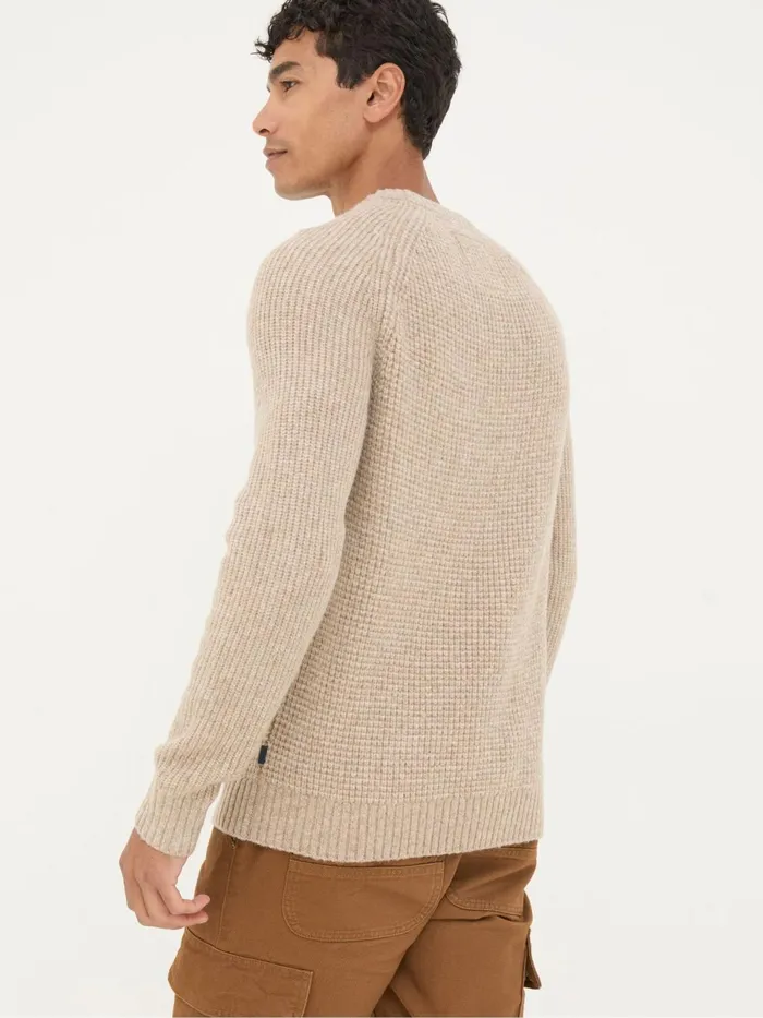 Fat Face Knitwear Calder Natural Crew Neck Jumper 8211 Men