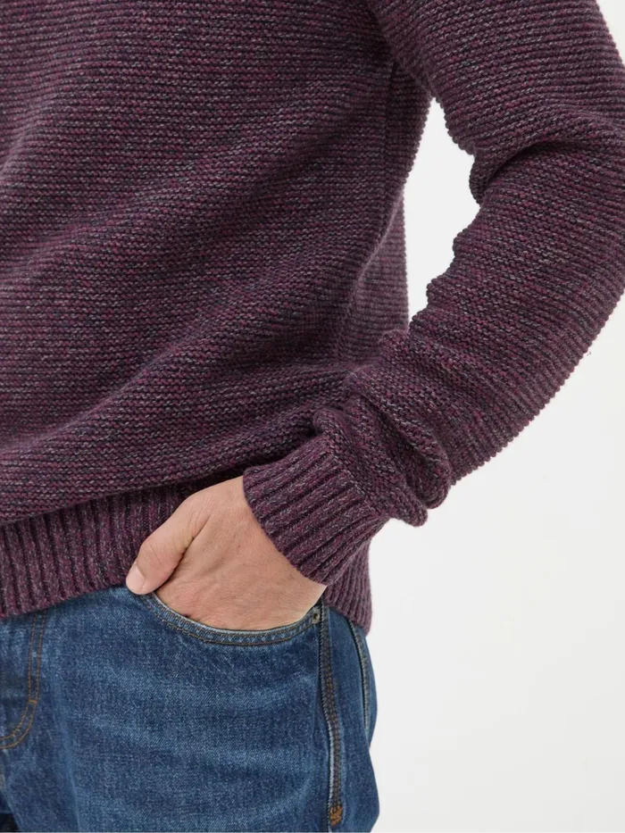 Fat Face Knitwear Hove Burgundy Red Crew Neck Jumper 8211 Men