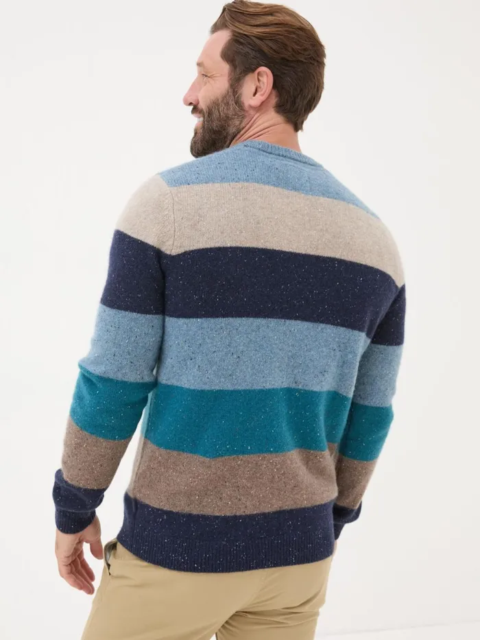 Fat Face Knitwear Navy Lambswool Knitted Crew Jumper 8211 Men