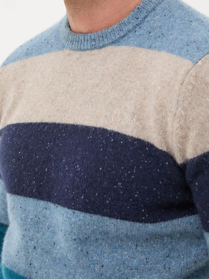 Fat Face Knitwear Navy Lambswool Knitted Crew Jumper 8211 Men