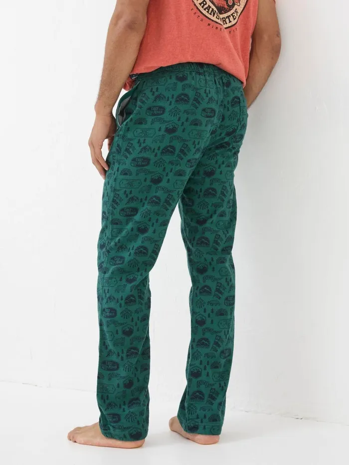 Fat Face Pyjamas and Nightwear Green Outdoors Print Pyjamas 8211 Men