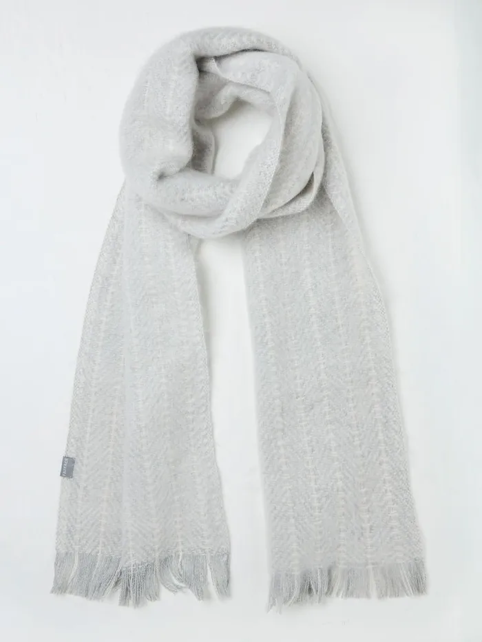 Fat Face Scarves Grey Stitch Detail Scarf 8211 Women