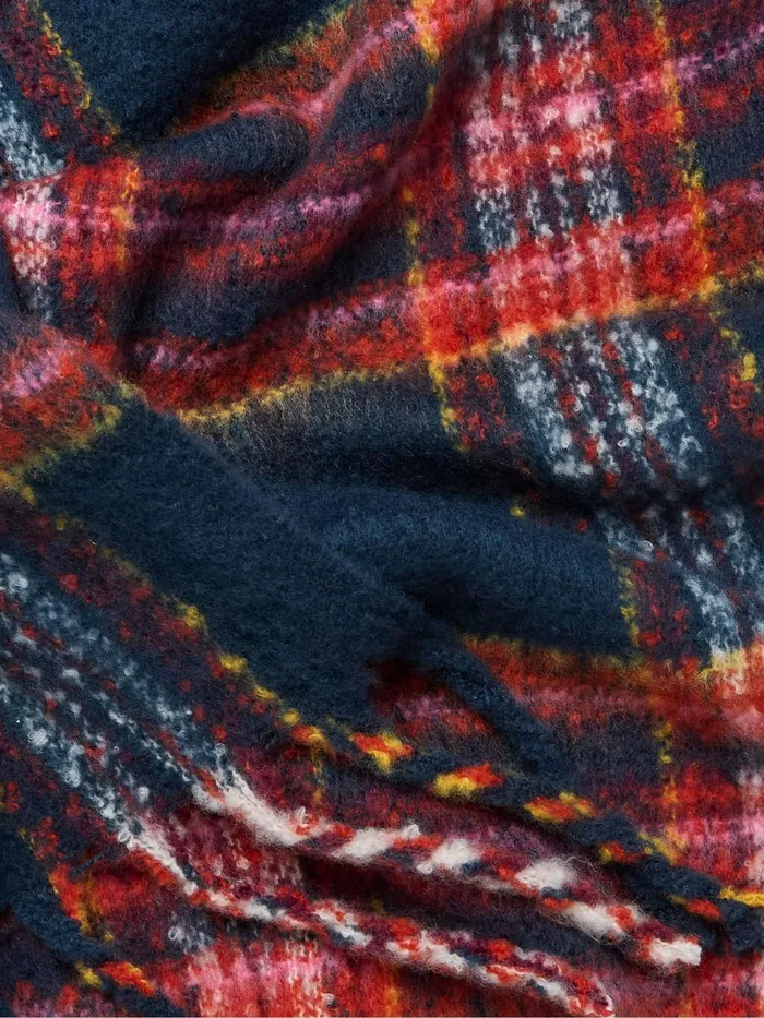 Fat Face Scarves Winnie Navy Check Scarf 8211 Women